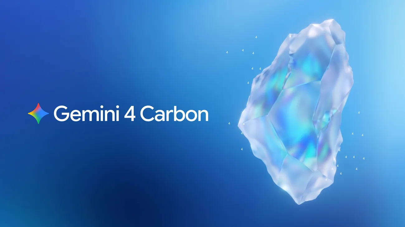 Imagen de presentación del modelo Gemini 4 Carbon de Google